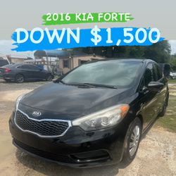 2016 KIA FORTE - Down $1,500