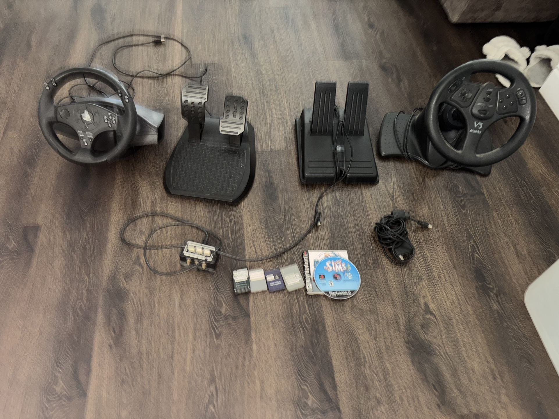 2 Racing Wheel & Pedal Sets – PS2 & PC – $50 Firm