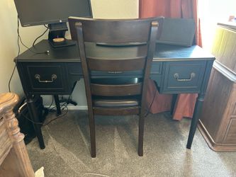 Beautiful Black Pottery Barn Writing Desk