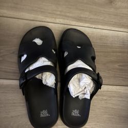 Wild Fable Women’s Hayley Casual Hook & Loop Black Slide Sandals  Size 8