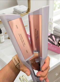 NIB French Egg Roll Waver 32 mm Double-Barrel for Instant Beach Waves Purple