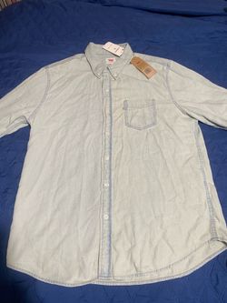 Levi’s Shirt Mens Size Large L Zara Hollister Button Up Express H & M Vintage Denim Looking Jacket Trucker Sherpa New Nwt Western Casual Washed Levis