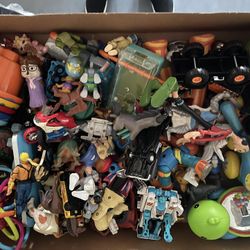 Box of small children’s toys
