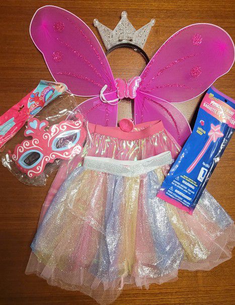 Pink Toddler Butterfly Princess Costume 