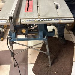 RYOBI PORTABLE TABLE SAW WITH STAND
