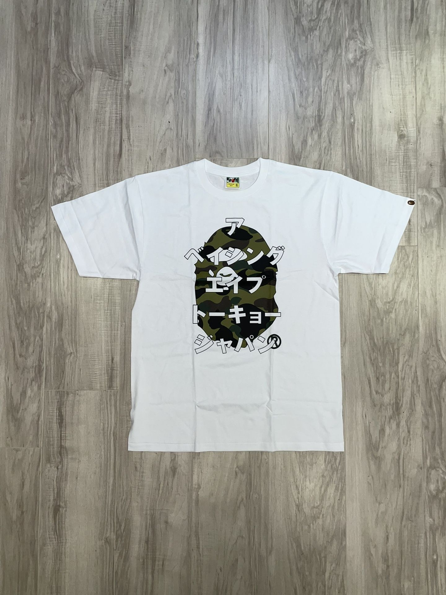 Bape White Tee Sz L