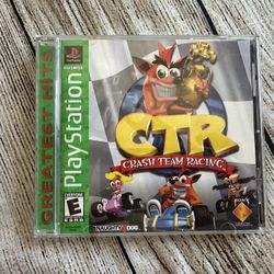 CTR: Crash Team Racing Video Game Playstation 1 (GREATEST HITS Edition)