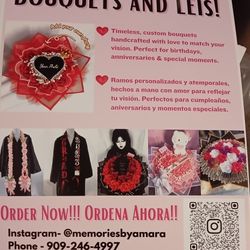 Grad Leis and Bouquet 