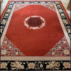Antique Chinese Rug 8.5x11