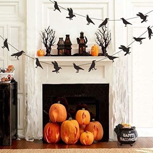 2 Pcs Halloween Crows Banners