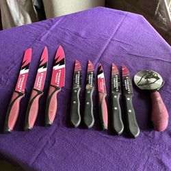 Cardinals Knives And Pizza Cutter $10 