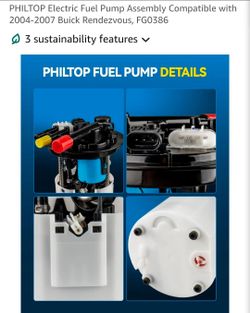 Fuel Pump ; Buick Rendezvous 2004-2007