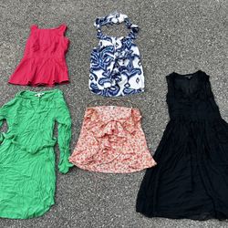 Women’s Banana Republic Lot Of 18 Dresses Jeans Tops