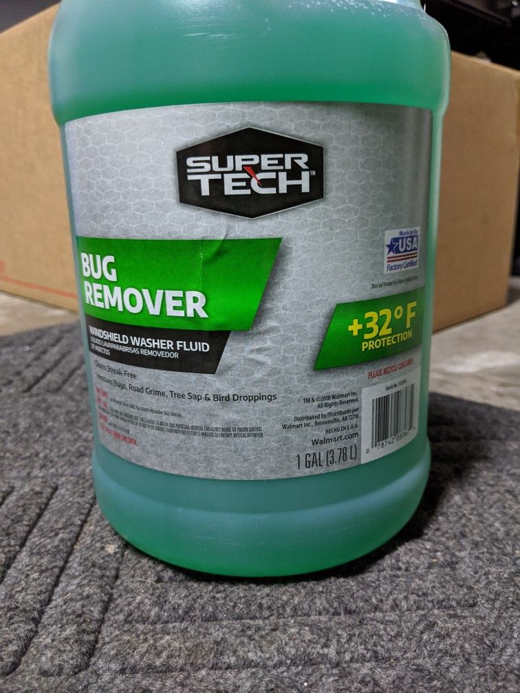 Bug Remover Windshield Washer Fluid