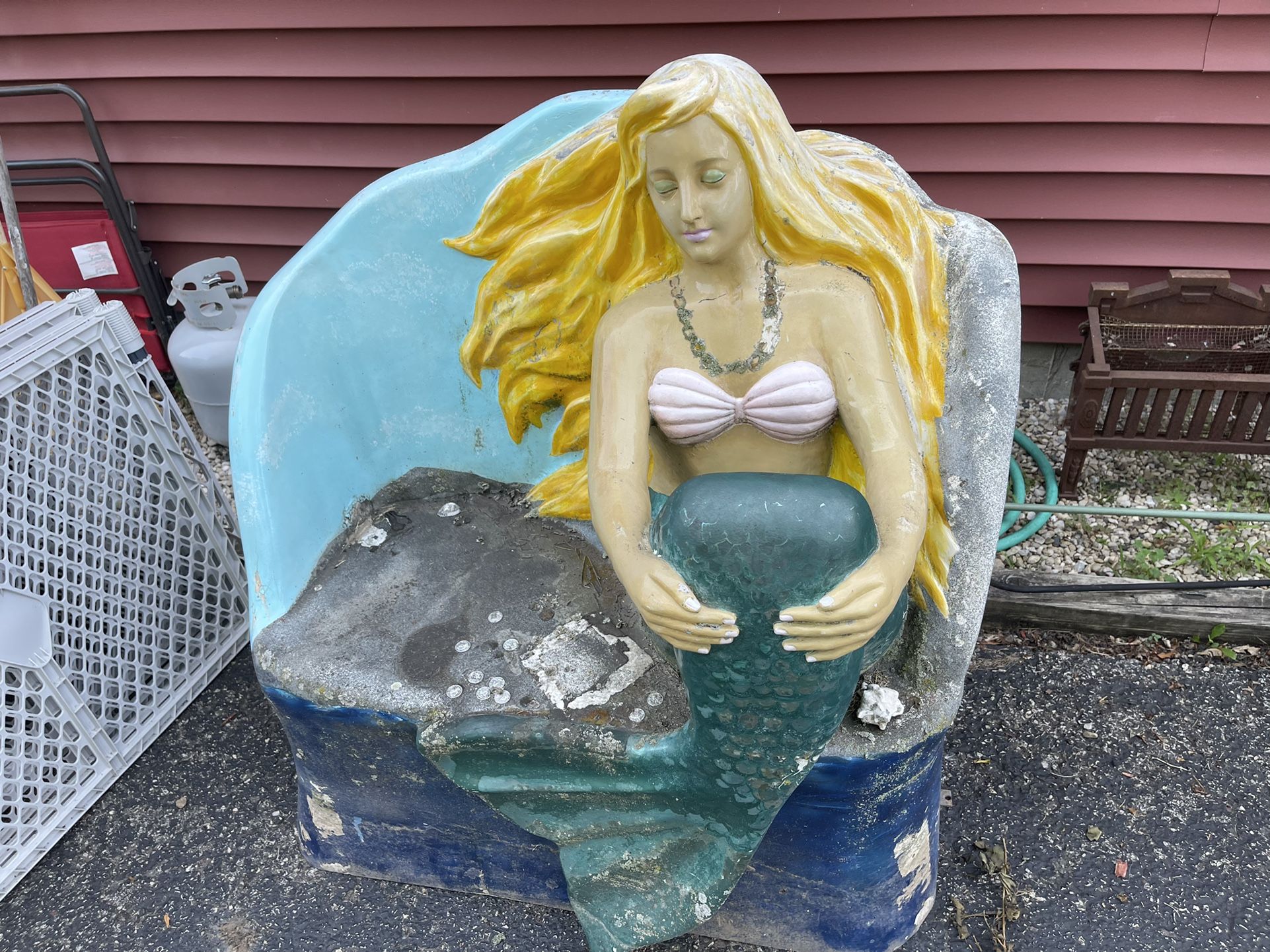 Mermaid Bench An Fiberglass Dolphin