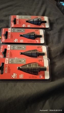 Milwaukee 2 #9  and 2 #12 drill bits