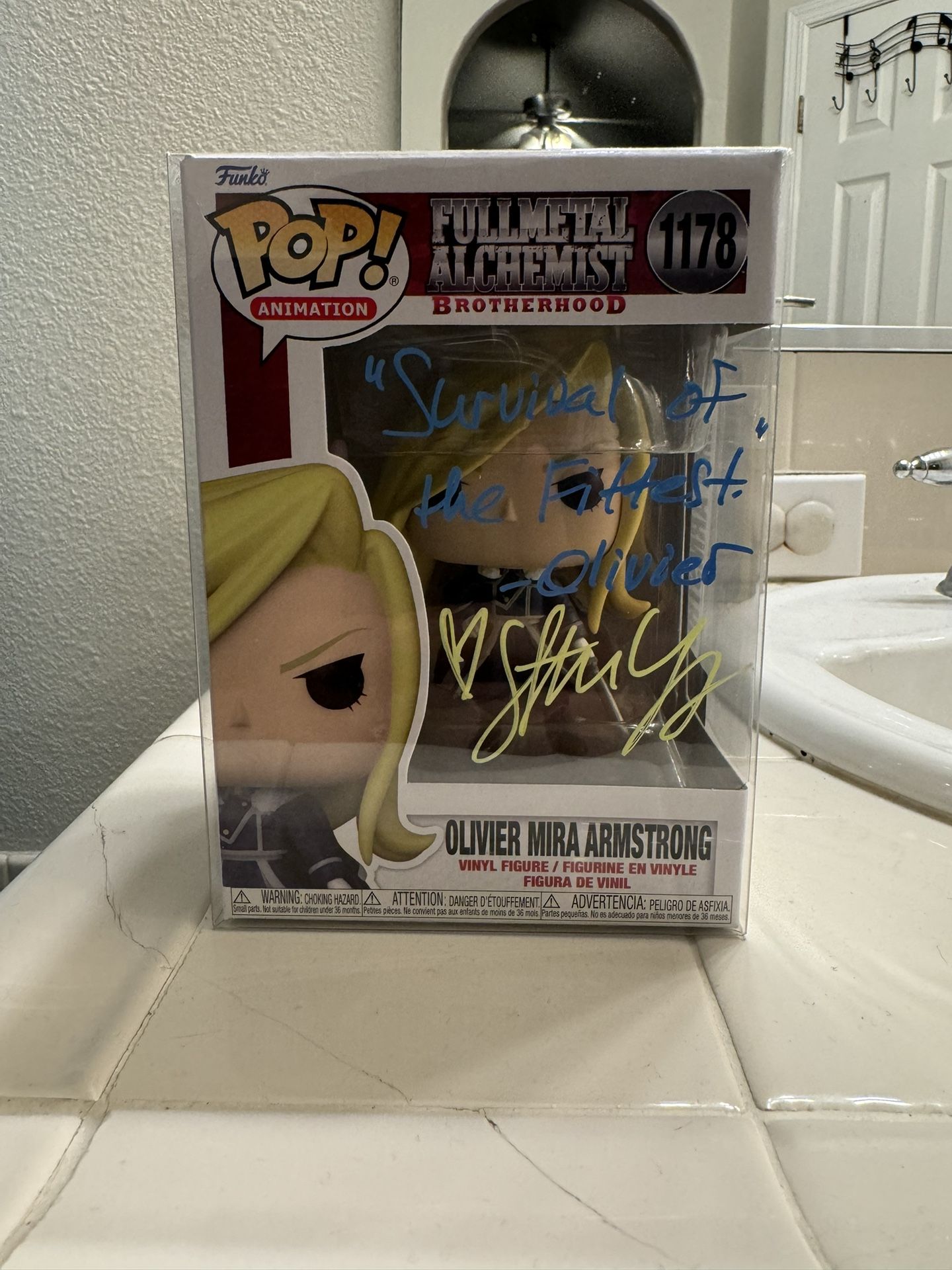 Autographed Olivier Mira Armstrong Funko Pop