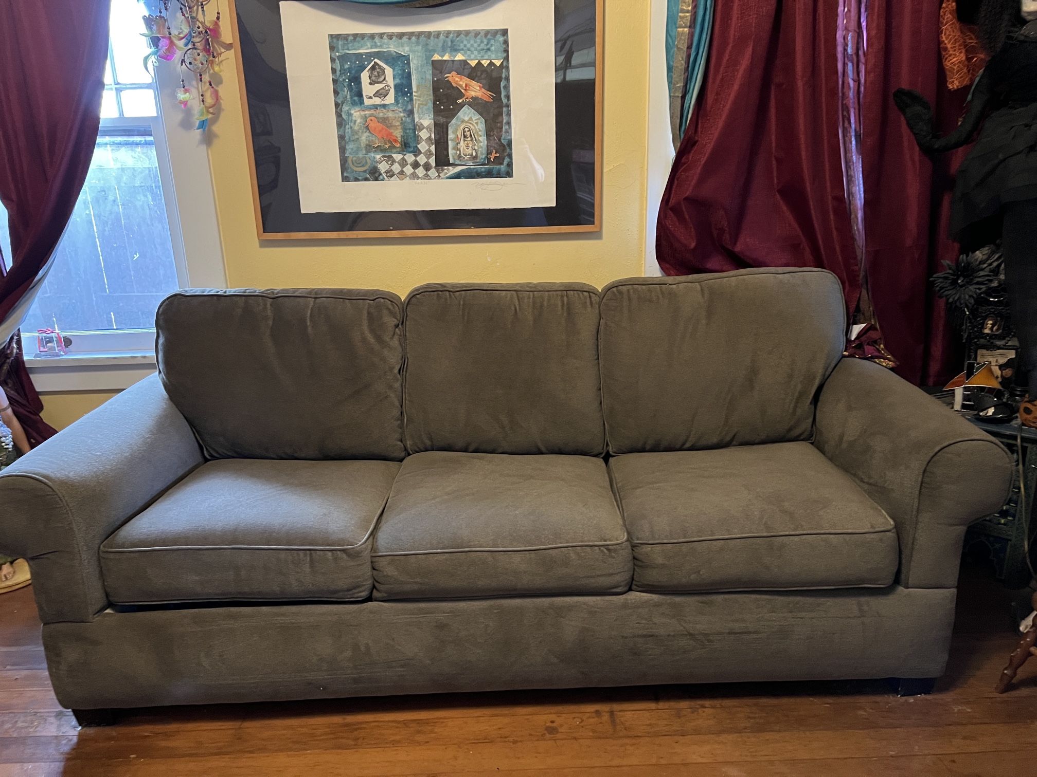 Olive Green Sofa Bed