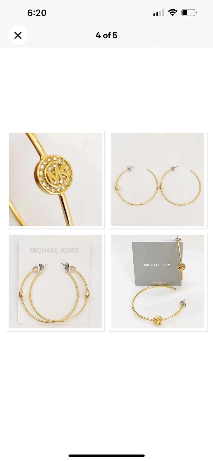 Michael Kors Hoop Earrings $119