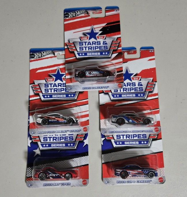 Hot Wheels 2024 HW 24 Stars & Stripes Series