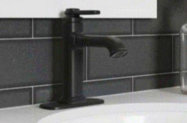 KOHLER Numista Single Hole Single-Handle Bathroom Faucet in Matte Black
