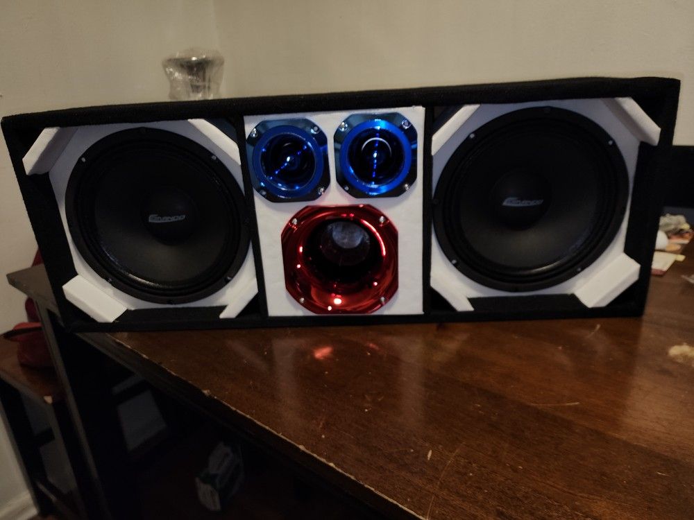 3500 Watts Max 10" COMANDO Brazil STYLE CHUCHERO BOX Car Audio SPEAKER SYSTEM