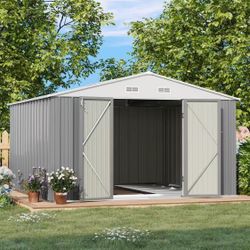❤️‍🔥 10 x 10 FT Outdoor Storage Shed with Floor Frame