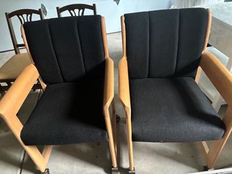 Black Chair on rollers