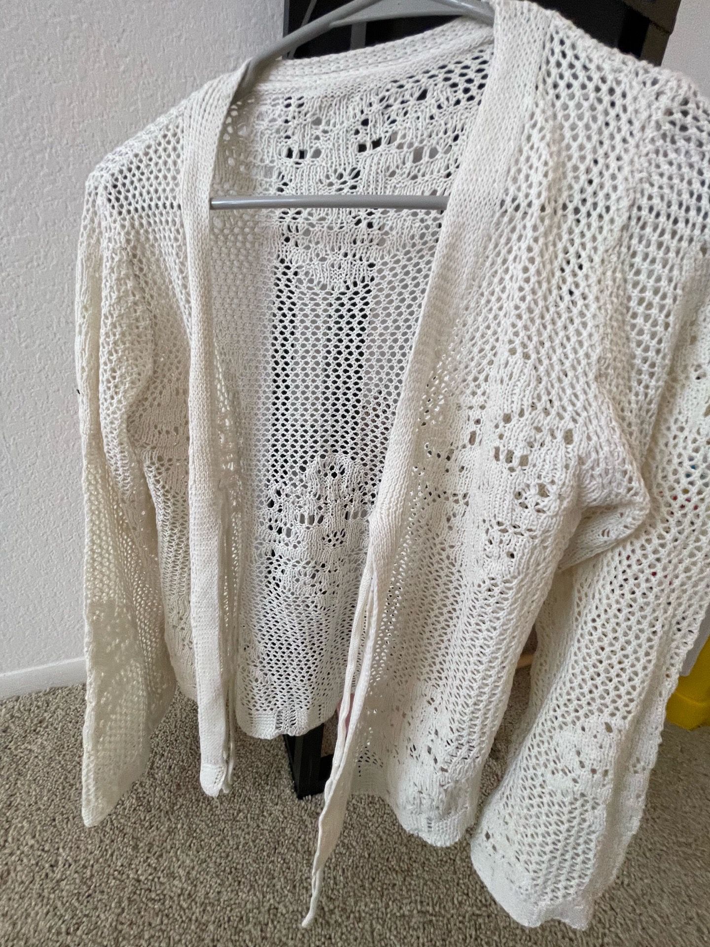 New SHEIN crochet cardigan size medium