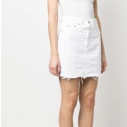 Ralph Lauren Skirt Size 28 White Denim