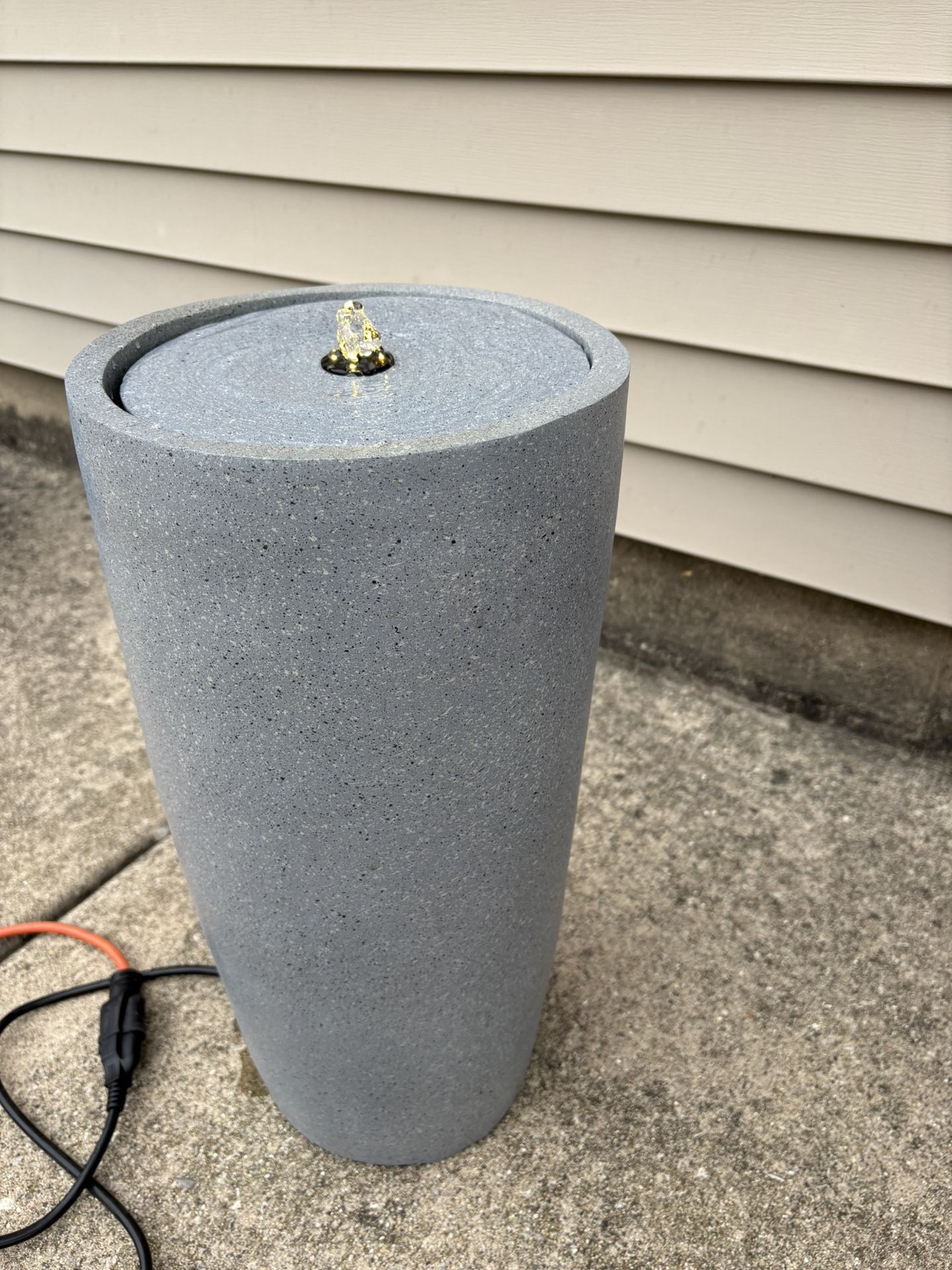 New Resin Blue Fountain - 20”H