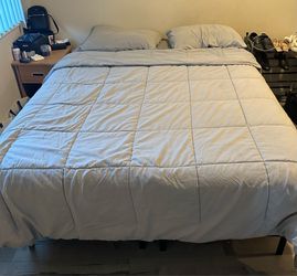 Queen Bed frame and mattress