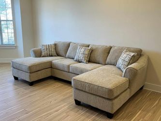 New Carson Sand sofa chaise