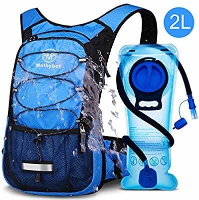 Insulated Hydration Backpack Pack with BPA Free 2L / 70oz Waterproof Bladder Hiking Backpack for Kids, Men and Women- Keep Liquid Cool up to 5 Hours -