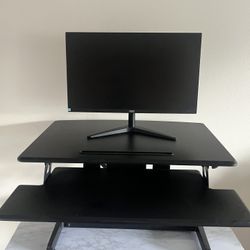 Monitor And Standup Desk