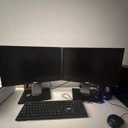 Monitor Pair , Mouse & Keyboard 