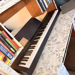 Yamaha P-143B Digital Piano + Accessories — Like New