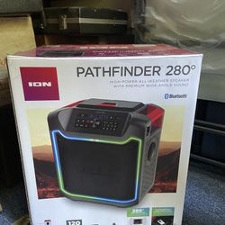 ION Pathfinder 280° All‑Weather Bluetooth / Party Speaker — 120W, Wide‑Angle Sound
