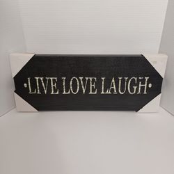 8" x 20" Live Love Laugh Wall Decor Canvas