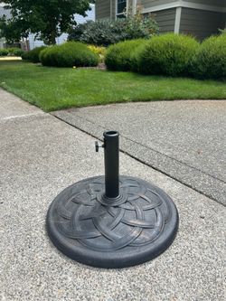 Patio Umbrella Base/Stand – Black/Bronze