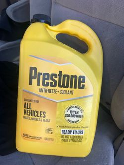 Prestone Anti Freeze plus coolant