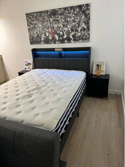Bed and mattress