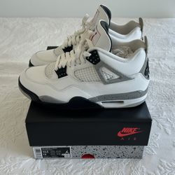 Jordan 4s White cement