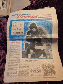 1965 Beatles Seattle Post-Intelligencer Newspaper Supplement