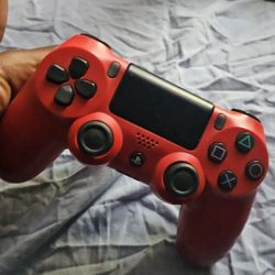 Brand new red PS4 controller
