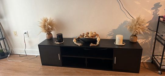 Black Tv Stand for 55inch Tv