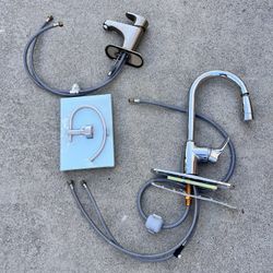 Kitchen , Bathroom Sink Faucets And Towel Ring 