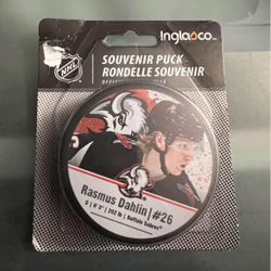 Buffalo Sabres Rasmus Dahlin GOAT Head Puck 