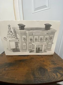 Department 56 Original Snow Village Snowy Hills Hospital #5448-8 Retired w/ Box