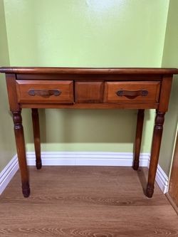 Vintage Solid Wood Entryway / Writing Table